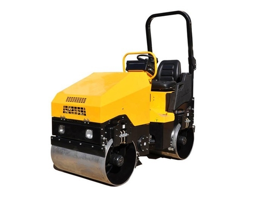 ISOのタンデム ロード ローラー機械重量1.5tのディーゼル機関1つの年の保証1.3-1.5ton
