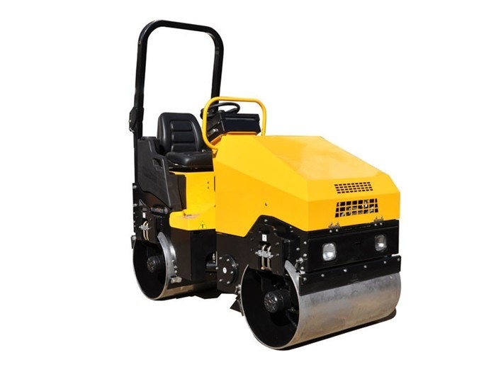 ISOのタンデム ロード ローラー機械重量1.5tのディーゼル機関1つの年の保証1.3-1.5ton